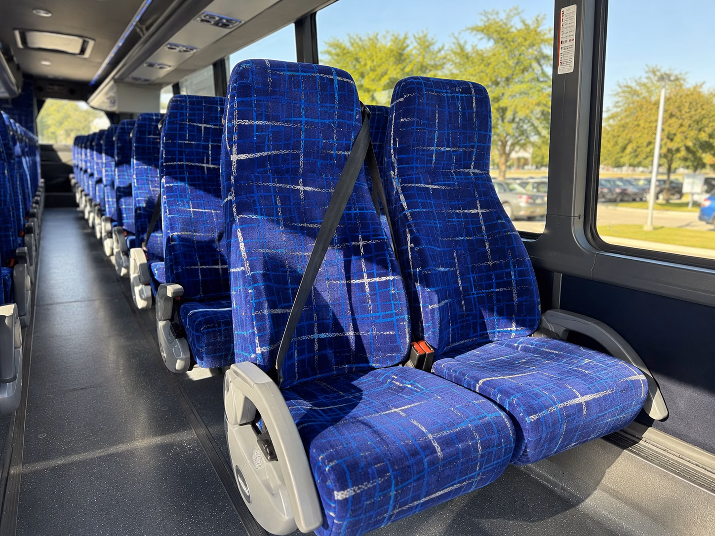 mountain view construction and film crew shuttle buses